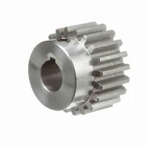 BROWNING 1215748 Spur Gear, Finished Bore, 14.5 Pressure Angle, 10 Pitch, Steel | AZ4ZDT NSS10F20X3/4