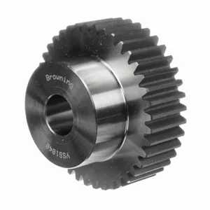 BROWNING 1218965 Spur Gear, Plain Bore, 20 Pressure Angle, 10 Pitch, Steel | AZ3VFP YSS1040