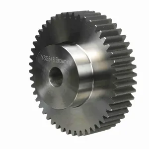 BROWNING 1219237 Spur Gear, Plain Bore, 20 Pressure Angle, 8 Pitch, Steel | AZ6CXJ YSS848