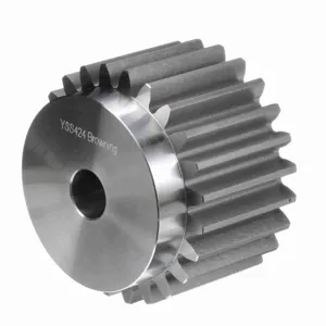 BROWNING 1219757 Spur Gear, Plain Bore, 20 Pressure Angle, 4 Pitch, Steel | AZ4ADH YSS424