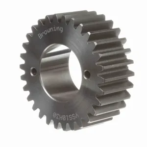 BROWNING 1220037 Spur Gear, Bushed Bore, 20 Pressure Angle, 10 Pitch, Steel | AZ3PQW YSS10H30