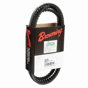 BROWNING 2454809 V-Belt, Notched, 98% Efficient, EPDM | AL4TYC AX76