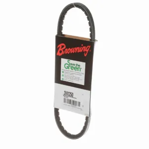 BROWNING 3001021 V-Belt, Notched, 98% Efficient, EPDM | AX8BUH 3VX250