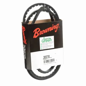 BROWNING 3001203 V-Belt, Notched, 98% Efficient, EPDM | AX7ENQ 3VX710