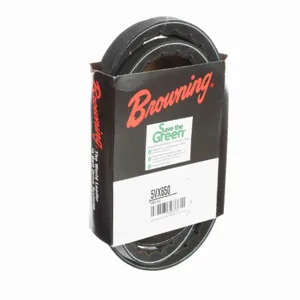 BROWNING 3460102 V-Belt, Notched, 98% Efficient, EPDM | AK6XHM 5VX650