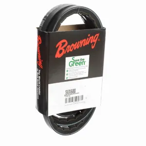 BROWNING 3758760 V-Belt, Notched, 98% Efficient, EPDM | AK6XHP 5VX680