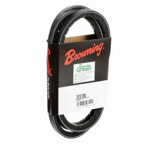 BROWNING 3758802 V-Belt, Notched, 98% Efficient, EPDM | AK6XHU 5VX780