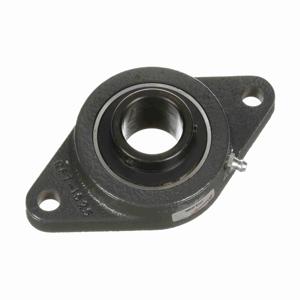 BROWNING 732666 Two Bolt Flange Ball Bearing, Mounted, Cast Iron, Black Oxided Inner, Setscrew Lock | BE2LZW VF2S-30MM