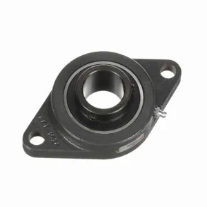 BROWNING 732667 Two Bolt Flange Ball Bearing, Mounted, Cast Iron, Black Oxided Inner, Setscrew Lock | BF4HWJ VF2S-35MM