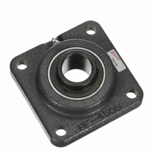 BROWNING 732675 Four Bolt Flange Ball Bearing, Mounted, Cast Iron, Black Oxided Inner, Setscrew Lock | BE2FAV VF4S-30MM