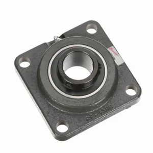 BROWNING 732676 Four Bolt Flange Ball Bearing, Mounted, Cast Iron, Black Oxided Inner, Setscrew Lock | BD7VZD VF4S-35MM