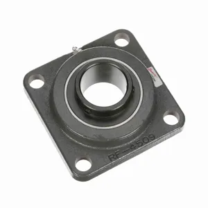 BROWNING 732679 Four Bolt Flange Ball Bearing, Mounted, Cast Iron, Black Oxided Inner, Setscrew Lock | AN9FLY VF4S-50MM