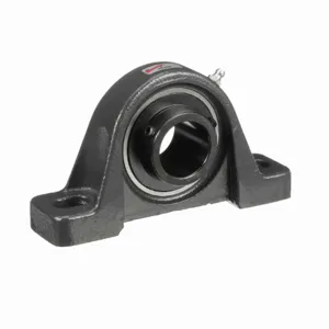 BROWNING 764004 Two Bolt Pillow Block Ball Bearing, Mounted, Cast Iron, Black Oxided Inner, Setscrew Lock | BE6KXV VPS-35MM