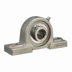 BROWNING 764084 Two Bolt Pillow Block Ball Bearing, Stainless Steel, SS Setscrew Lock | BD8FVU SPS-S212