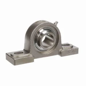 BROWNING 764086 Two Bolt Pillow Block Ball Bearing, Stainless Steel, SS Setscrew Lock | BD8JHK SPS-S219