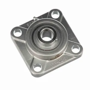 BROWNING 764091 Ball Bearing, Four Bolt Flange, Stainless Steel, Setscrew Lock, Corrosion Resistant | BD6RXM SF4S-S212