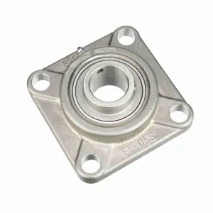 BROWNING 764093 Ball Bearing, Four Bolt Flange, Stainless Steel, Setscrew Lock, Corrosion Resistant | BF2XHJ SF4S-S219