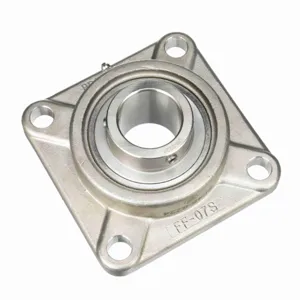 BROWNING 764098 Ball Bearing, Four Bolt Flange, Stainless Steel, Setscrew Lock, Corrosion Resistant | BF7VYN SF4S-S224