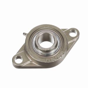 BROWNING 764101 Two Bolt Flange Mounted Stainless Steel Ball Bearing, Setscrew Lock, Corrosion Resistant | BD9TQC SF2S-S219