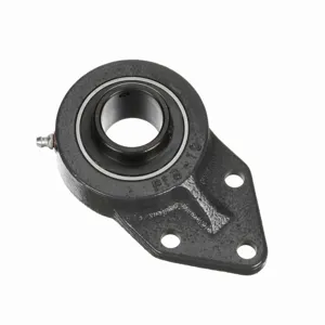 BROWNING 764428 Three Bolt Flange Bracket Ball Bearing, Cast Iron, Black Oxided Inner, Setscrew Lock | BE6RKL VFBS-220S