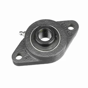 BROWNING 765616 Two Bolt Flange Ball Bearing, Mounted, Cast Iron, Black Oxided Inner, Setscrew Lock | BE7VBK VF2S-212 AH