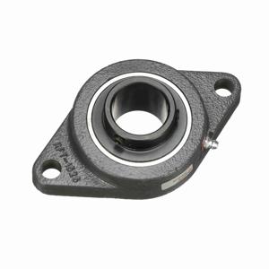 BROWNING 765805 Two Bolt Flange Ball Bearing, Mounted, Cast Iron, Black Oxided Inner, Setscrew Lock | BD8EJX VF2S-223 AH