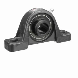 BROWNING 766038 Two Bolt Pillow Block Ball Bearing, Mounted, Cast Iron, Black Oxided Inner, Setscrew Lock | BD6NEQ VPS-214 AH