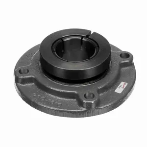 BROWNING 766072 Flange Cartridge Ball Bearing, Mounted, Cast Iron, Black Oxided Inner, Concentric Lock | BF4BLH VFCB-327