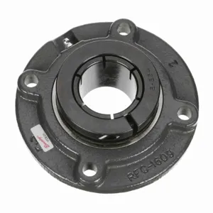 BROWNING 766074 Flange Cartridge Ball Bearing, Mounted, Cast Iron, Black Oxided Inner, Concentric Lock | BD8JHT VFCB-331