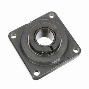 BROWNING 766481 Four Bolt Flange Ball Bearing, Mounted, Cast Iron, Black Oxided Inner, Concentric Lock | BE7VQK VF4B-331