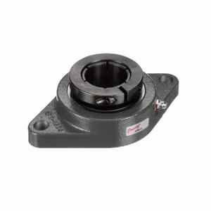 BROWNING 766960 Two Bolt Flange Ball Bearing, Mounted, Cast Iron, Black Oxided Inner, Concentric Lock | BD7BHY VF2B-220S