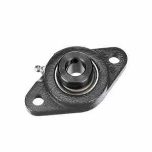 BROWNING 767293 Two Bolt Flange Ball Bearing, Mounted Cast Iron, Eccentric Lock | BE9AXE VF2E-110