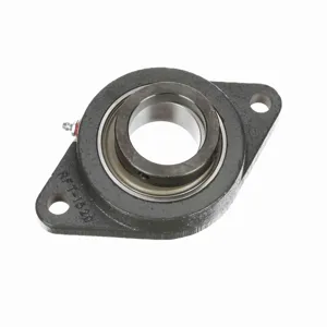 BROWNING 767332 Two Bolt Flange Ball Bearing, Mounted Cast Iron, Eccentric Lock | BE4MAQ VF2E-132S