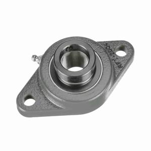 BROWNING 767361 Two Bolt Flange Ball Bearing, Mounted, Cast Iron, Black Oxided Inner, Eccentric Lock | BE8GYA VF2E-216