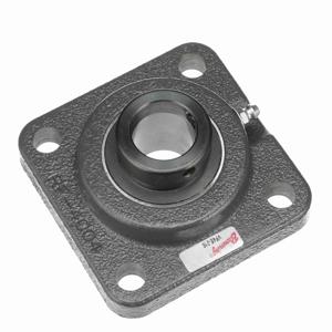 BROWNING 767362 Four Bolt Flange Ball Bearing, Mounted, Cast Iron, Black Oxided Inner, Eccentric Lock | BD8CRR VF4E-216