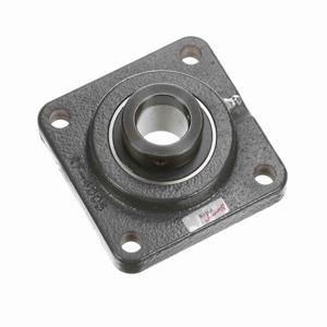 BROWNING 767367 Four Bolt Flange Ball Bearing, Mounted, Cast Iron, Black Oxided Inner, Eccentric Lock | BE7GLR VF4E-218