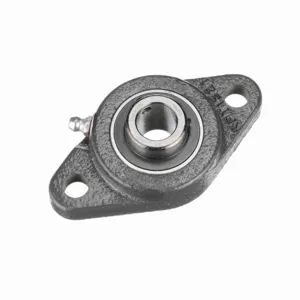 BROWNING 767400 Two Bolt Flange Ball Bearing, Mounted, Cast Iron, Black Oxided Inner, Setscrew Lock | BD6YEX VF2S-210