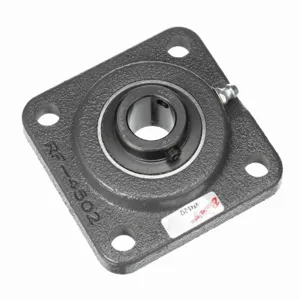 BROWNING 767433 Four Bolt Flange Ball Bearing, Mounted, Cast Iron, Black Oxided Inner, Setscrew Lock | BD9AKM VF4S-212