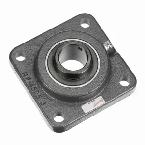 BROWNING 767446 Four Bolt Flange Ball Bearing, Mounted, Cast Iron, Black Oxided Inner, Setscrew Lock | BD7RPY VF4S-219