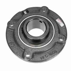 BROWNING 767504 Flange Cartridge Ball Bearing, Mounted, Cast Iron, Black Oxided Inner, Setscrew Lock | BD7ZHW VFCS-331