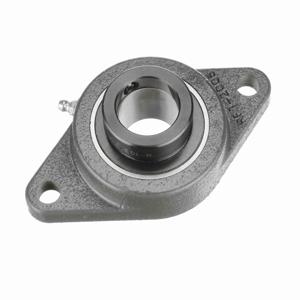 BROWNING 767537 Two Bolt Flange Ball Bearing, Mounted, Cast Iron, Black Oxided Inner, Eccentric Lock | BE3YEF VF2E-219