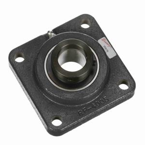BROWNING 767538 Four Bolt Flange Ball Bearing, Mounted, Cast Iron, Black Oxided Inner, Eccentric Lock | BE9MFD VF4E-219
