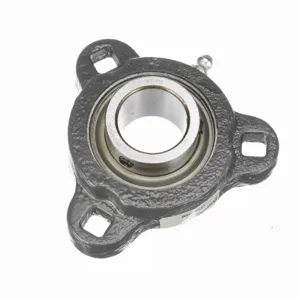 BROWNING 767597 Three Bolt Flange Ball Bearing, Mounted, Ductile Iron, Setscrew Lock | BD7GFE VF3S-116M