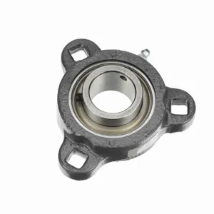 BROWNING 767598 Three Bolt Flange Ball Bearing, Mounted, Ductile Iron, Setscrew Lock | BE3PZE VF3S-118M