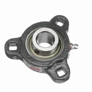 BROWNING 767606 Three Bolt Flange Ball Bearing, Mounted, Ductile Iron, Setscrew Lock | BD8HVA VF3S-112M