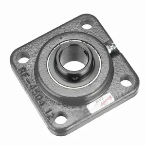 BROWNING 767623 Four Bolt Flange Ball Bearing, Mounted, Cast Iron, Black Oxided Inner, Setscrew Lock | BD6WTT VF4S-216