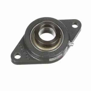 BROWNING 767643 Two Bolt Flange Ball Bearing, Mounted Cast Iron, Eccentric Lock | BE8GXZ VF2E-119