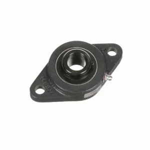 BROWNING 767650 Two Bolt Flange Ball Bearing, Mounted, Cast Iron, Black Oxided Inner, Setscrew Lock | BE8RJX VF2S-214