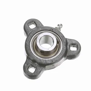 BROWNING 767841 Three Bolt Flange Ball Bearing, Mounted, Ductile Iron, Setscrew Lock | BE2ENP VF3S-110M