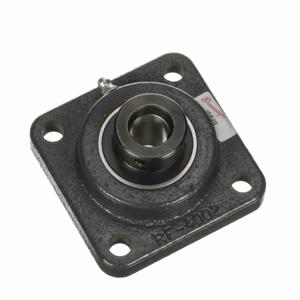 BROWNING 767896 Four Bolt Flange Ball Bearing, Mounted, Cast Iron, Black Oxided Inner, Eccentric Lock | BE9MFC VF4E-212